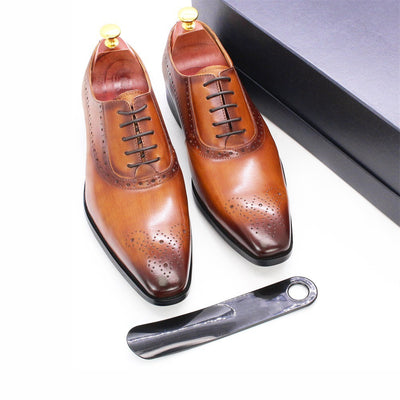 Zapatos de Cuero Genuino para Hombre - Estilo Ejecutivo Clásico - Image 14