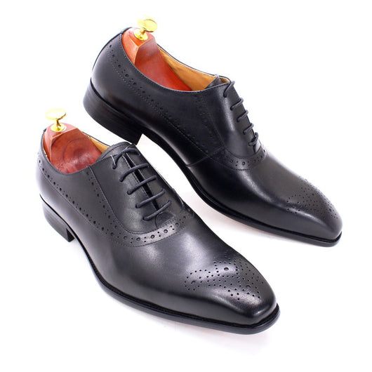 Zapatos de Cuero Genuino para Hombre - Estilo Ejecutivo Clásico - Image 20