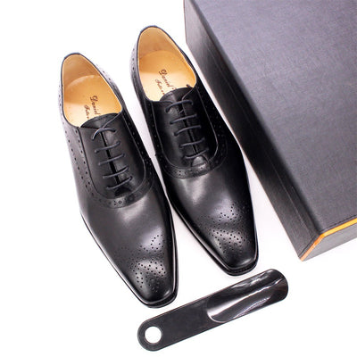 Zapatos de Cuero Genuino para Hombre - Estilo Ejecutivo Clásico - Image 22