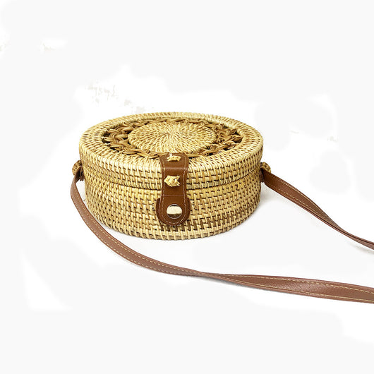 Bolsa Mensajero de Ratán Tejido - Bolsa de Viaje Artesanal - Image 8
