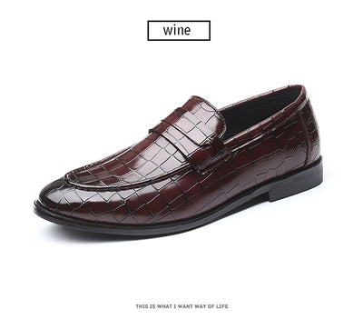 Zapatos Casuales de Cuero para Hombre con Patrón Moderno - Image 21
