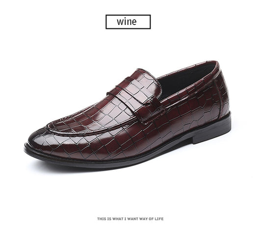 Zapatos Casuales de Cuero para Hombre con Patrón Moderno - Image 21