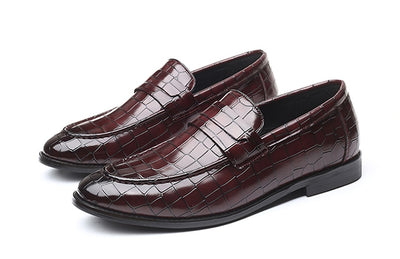 Zapatos Casuales de Cuero para Hombre con Patrón Moderno - Image 22