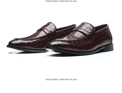 Zapatos Casuales de Cuero para Hombre con Patrón Moderno - Image 23
