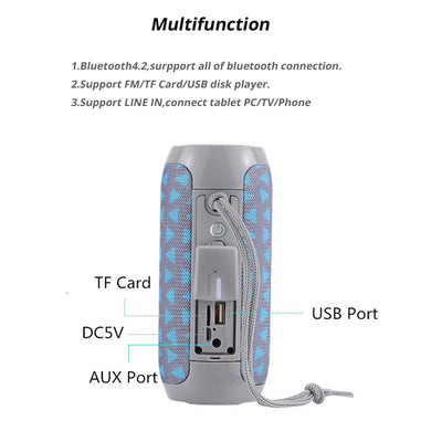 Parlante Bluetooth Portátil 10W Resistente al Agua con Subwoofer - Image 32