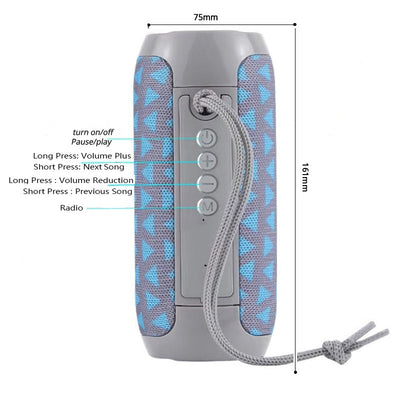 Parlante Bluetooth Portátil 10W Resistente al Agua con Subwoofer - Image 33