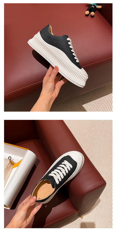 Zapatilla Blanca Deportiva con Plataforma Interna para Mujer - Image 12