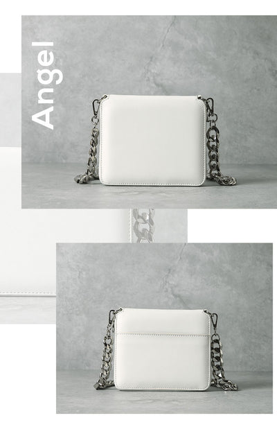 Bolso Crossbody Cuadrado Transparente con Cadena Acrílica para Mujer - Image 6