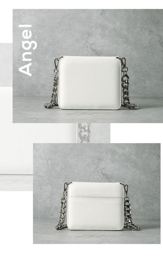 Bolso Crossbody Cuadrado Transparente con Cadena Acrílica para Mujer - Image 6