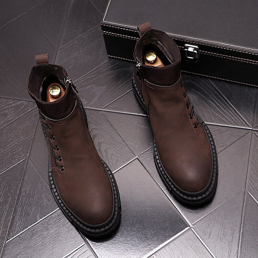 Botas Altas de Trabajo Estilo Británico para Hombre - Image 6