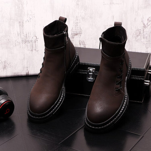 Botas Altas de Trabajo Estilo Británico para Hombre - Image 8