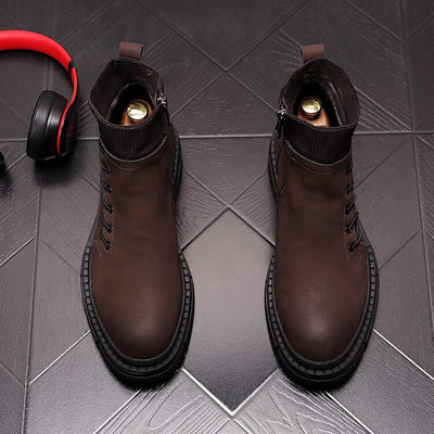 Botas Altas de Trabajo Estilo Británico para Hombre - Image 9