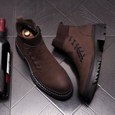 Botas Altas de Trabajo Estilo Británico para Hombre - Image 10