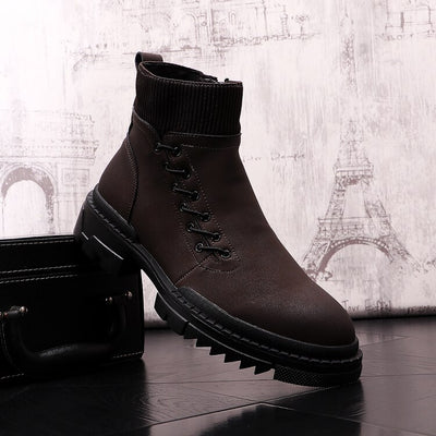 Botas Altas de Trabajo Estilo Británico para Hombre - Image 11