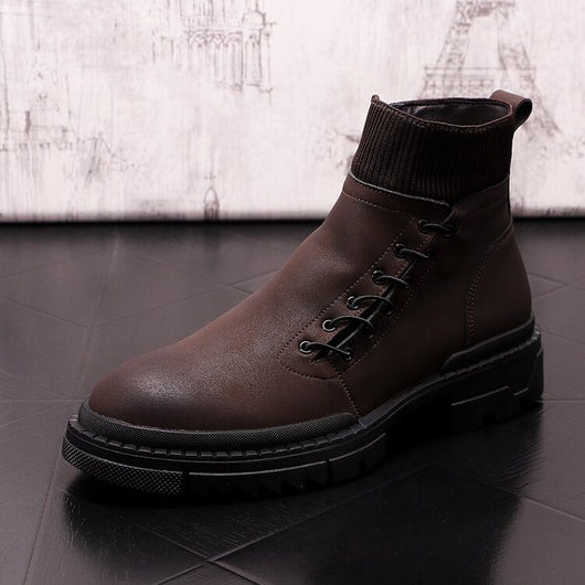 Botas Altas de Trabajo Estilo Británico para Hombre - Image 12