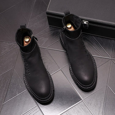 Botas Altas de Trabajo Estilo Británico para Hombre - Image 16