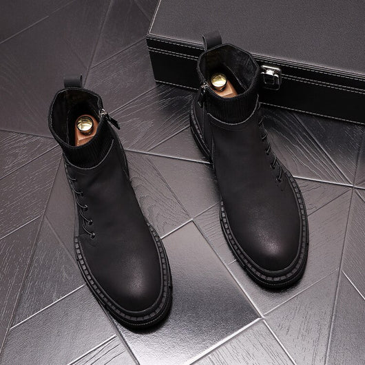 Botas Altas de Trabajo Estilo Británico para Hombre - Image 16