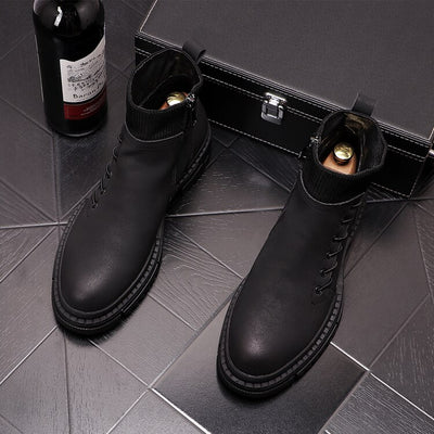 Botas Altas de Trabajo Estilo Británico para Hombre - Image 17