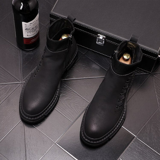 Botas Altas de Trabajo Estilo Británico para Hombre - Image 17