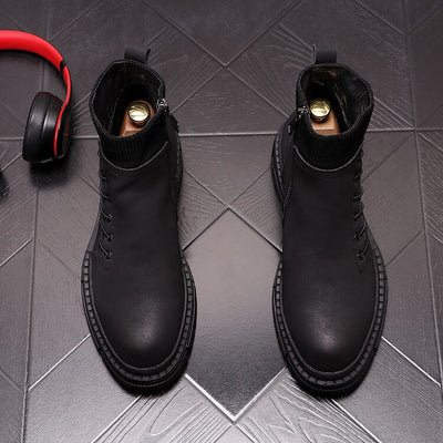 Botas Altas de Trabajo Estilo Británico para Hombre - Image 18