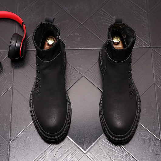Botas Altas de Trabajo Estilo Británico para Hombre - Image 18