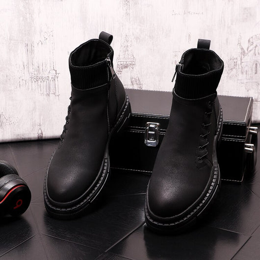 Botas Altas de Trabajo Estilo Británico para Hombre - Image 19