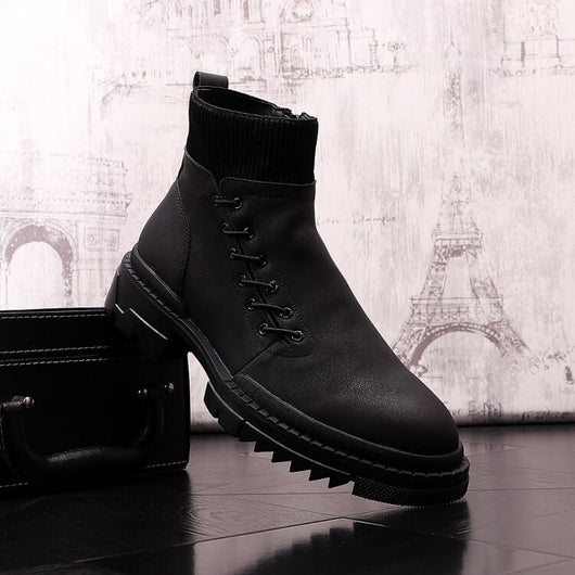 Botas Altas de Trabajo Estilo Británico para Hombre - Image 20