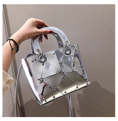 Bolso de Mano con Costuras Remachadas - Image 8