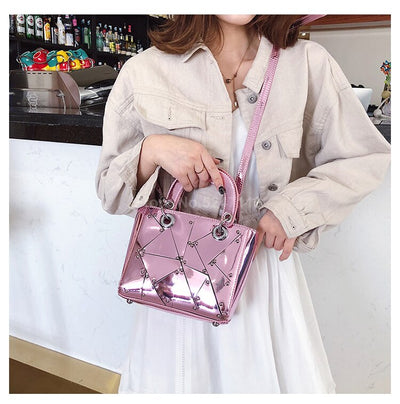 Bolso de Mano con Costuras Remachadas - Image 10
