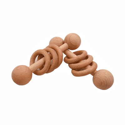 Sonajero de Madera de Haya Tipo Cono para Bebé - Image 6