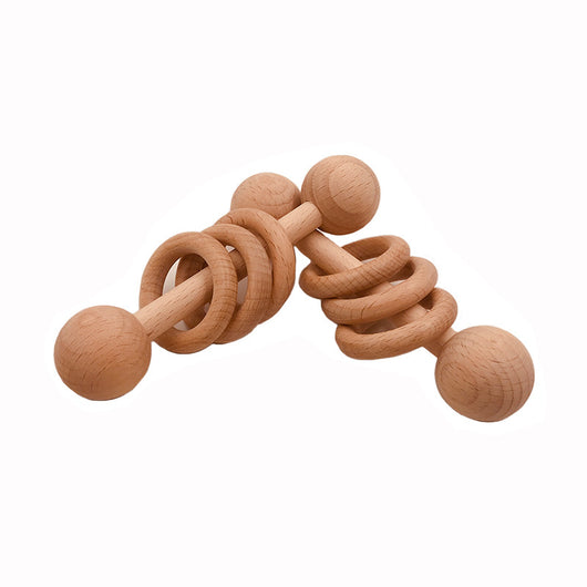 Sonajero de Madera de Haya Tipo Cono para Bebé - Image 6