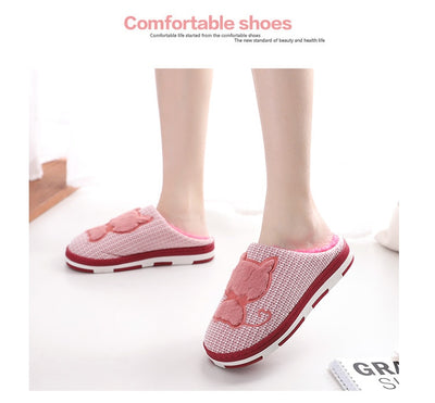 Pantuflas Cálidas de Algodón con Suela Antideslizante - Image 19