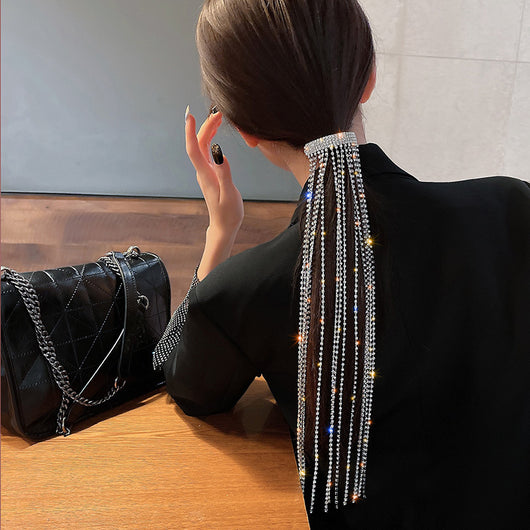 Horquillas de Cristal Brillante para Mujer con Detalle de Borla - Accesorios de Joyería para Bodas y Eventos - Image 8