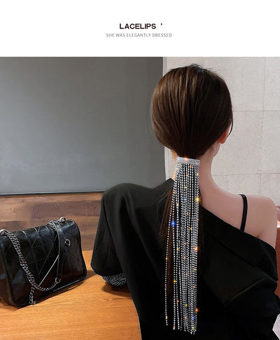 Horquillas de Cristal Brillante para Mujer con Detalle de Borla - Accesorios de Joyería para Bodas y Eventos - Image 9