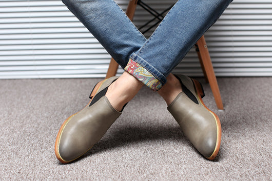 Zapatos de Cuero Británicos Transpirables para Hombre - Image 9