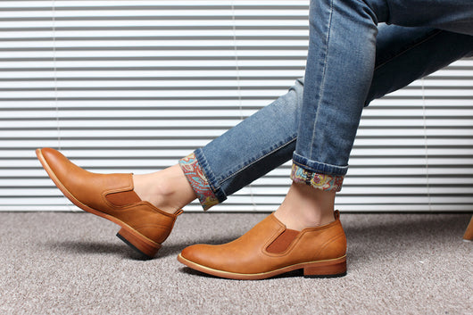 Zapatos de Cuero Británicos Transpirables para Hombre - Image 13