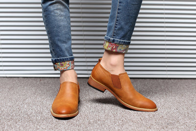 Zapatos de Cuero Británicos Transpirables para Hombre - Image 14