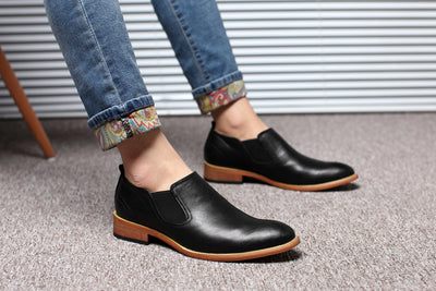 Zapatos de Cuero Británicos Transpirables para Hombre - Image 17