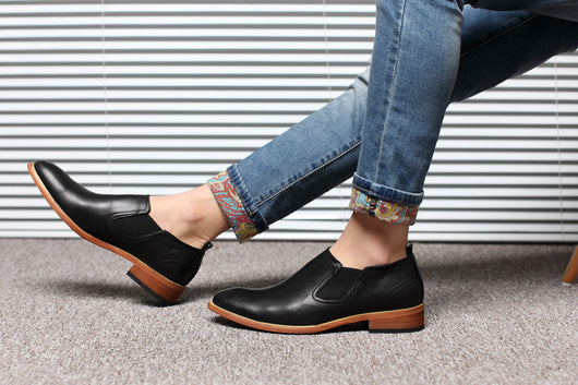 Zapatos de Cuero Británicos Transpirables para Hombre - Image 18