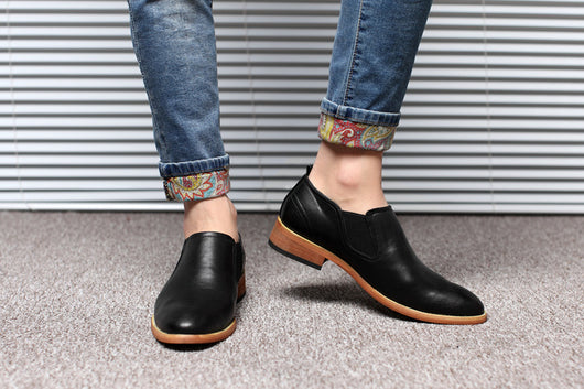 Zapatos de Cuero Británicos Transpirables para Hombre - Image 19