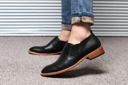 Zapatos de Cuero Británicos Transpirables para Hombre - Image 21