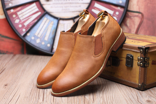 Zapatos de Cuero Británicos Transpirables para Hombre - Image 22
