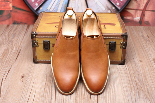 Zapatos de Cuero Británicos Transpirables para Hombre - Image 24