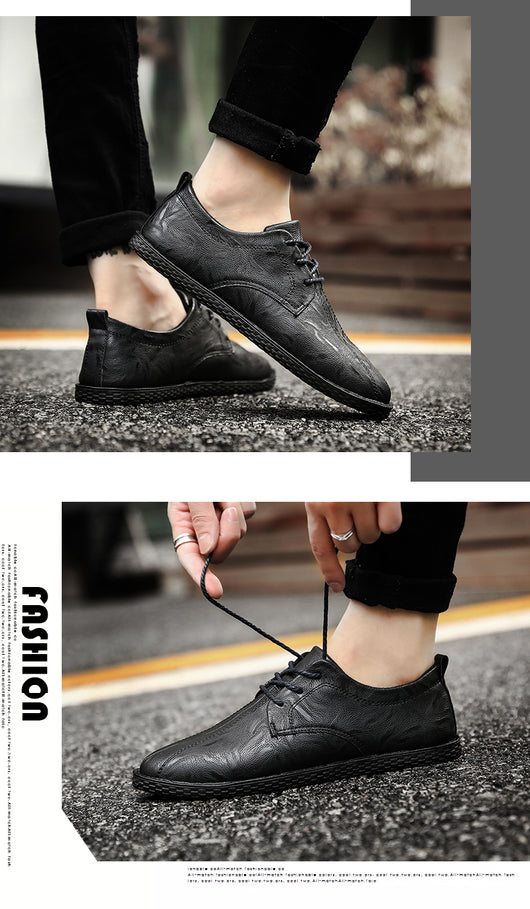 Zapatos Casuales de Cuero para Hombre - Estilo Moderno y Versátil - Image 15