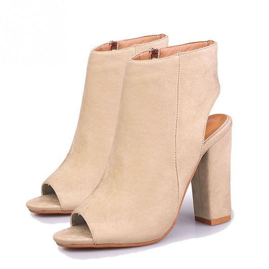 Botines de Tacón Grueso con Punta Pez - Image 20