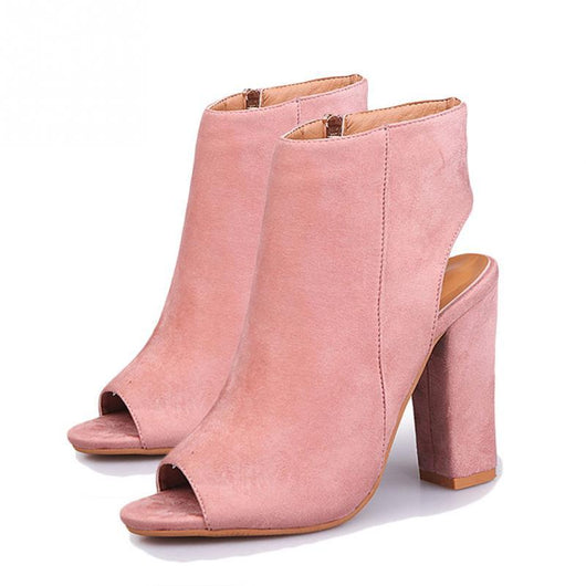 Botines de Tacón Grueso con Punta Pez - Image 21