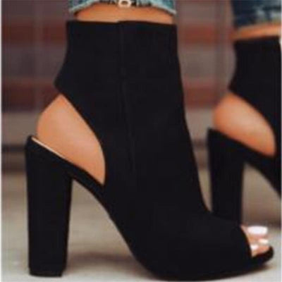 Botines de Tacón Grueso con Punta Pez - Image 22