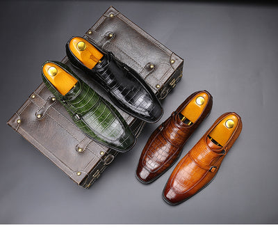 Zapatos de cuero puntiagudos para negocios - Image 16