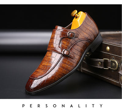 Zapatos de cuero puntiagudos para negocios - Image 17