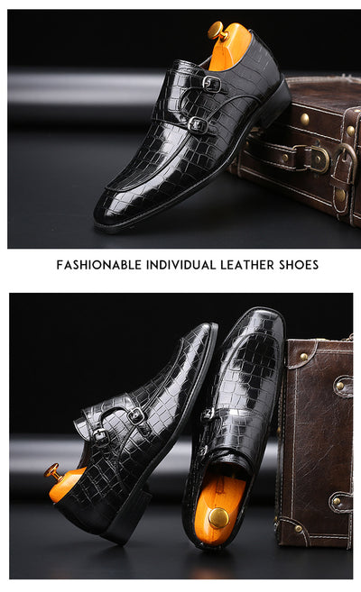 Zapatos de cuero puntiagudos para negocios - Image 21
